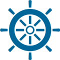 Boat Steering Wheel Icon